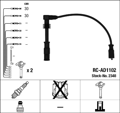 Провода зажигания к-т RC-AD1102 2348