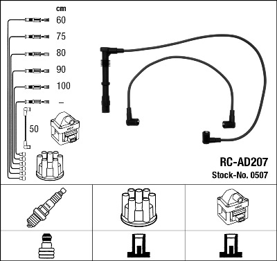 Провода зажигания к-т RC-AD207 0507