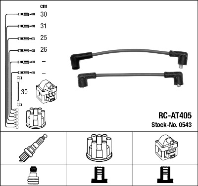 Провода зажигания к-т RC-AT405 0543