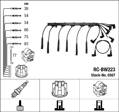 Провода зажигания к-т RC-BW223 0567