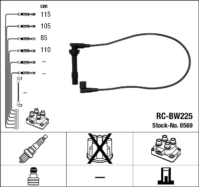 Провода зажигания к-т RC-BW225 0569