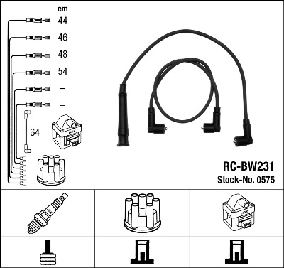 Провода зажигания к-т RC-BW231 0575