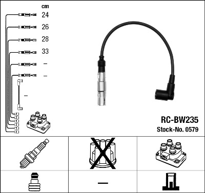 Провода зажигания к-т RC-BW235 0579