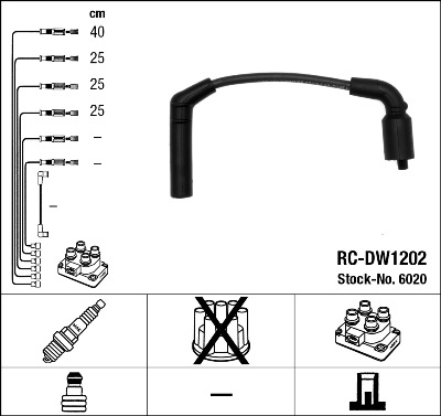 Провода зажигания к-т RC-DW1202 6020