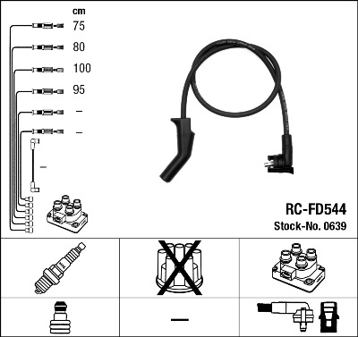 Провода зажигания к-т RC-FD544 0639