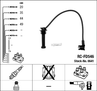 Провода зажигания к-т RC-FD546 0641