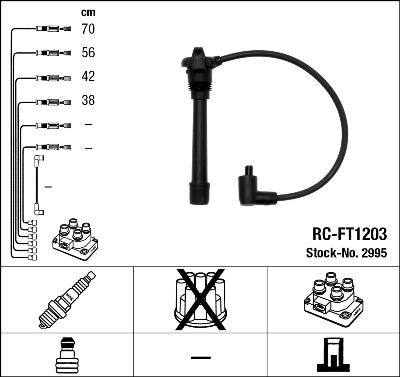 Провода зажигания к-т RC-FT1203 2995