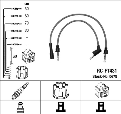 Провода зажигания к-т RC-FT431 0678