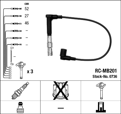 Провода зажигания к-т RC-MB201 0736