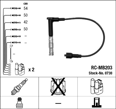 Провода зажигания к-т RC-MB203 0738