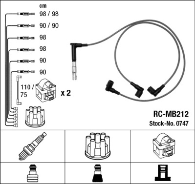 Провода зажигания к-т RC-MB212 0747