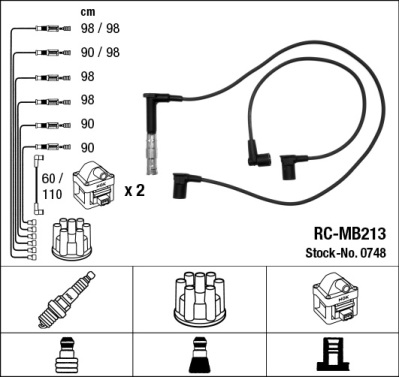 Провода зажигания к-т RC-MB213 0748