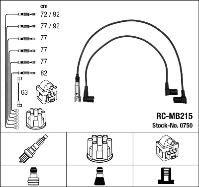 Провода зажигания к-т RC-MB215 0750