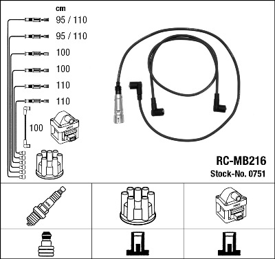 Провода зажигания к-т RC-MB216 0751