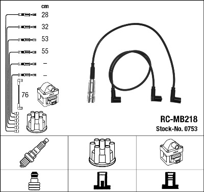 Провода зажигания к-т RC-MB218 0753