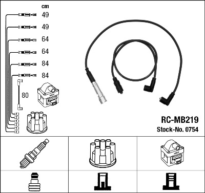 Провода зажигания к-т RC-MB219 0754