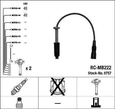 Провода зажигания к-т RC-MB222 0757