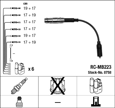 Провода зажигания к-т RC-MB223 0758