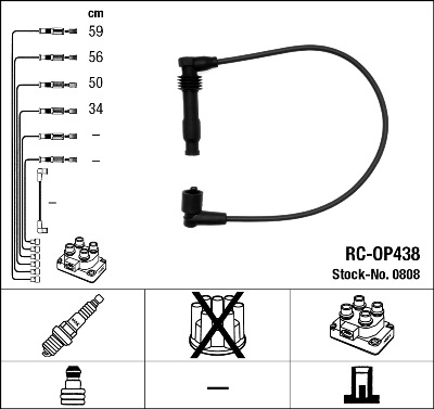 Провода зажигания к-т RC-OP438 0808