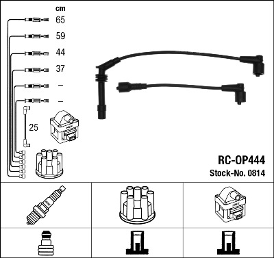 Провода зажигания к-т RC-OP444 0814