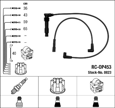 Провода зажигания к-т RC-OP453 0823