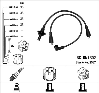 Провода зажигания к-т RC-RN1302 2587