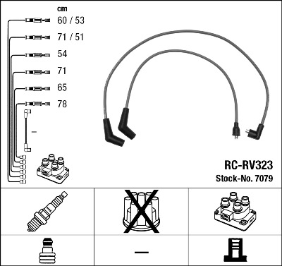 Провода зажигания к-т RC-RV323 7079