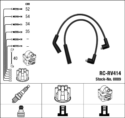 Провода зажигания к-т RC-RV414 0889