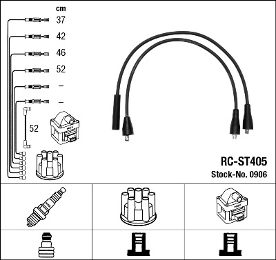 Провода зажигания к-т RC-ST405 0906