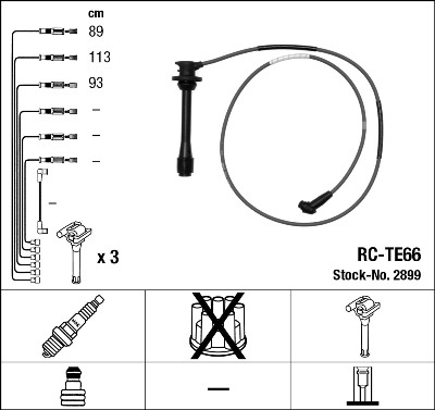 Провода зажигания к-т RC-TE66 2899