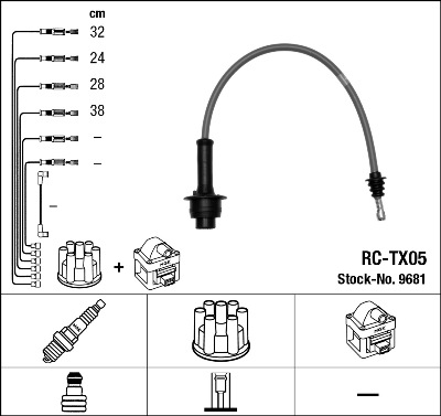 Провода зажигания к-т RC-TX05 9681