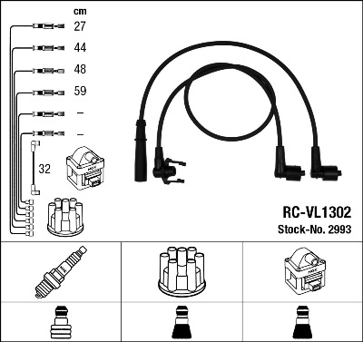 Провода зажигания к-т RC-VL1302 2993