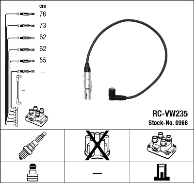 Провода зажигания к-т RC-VW235 0966