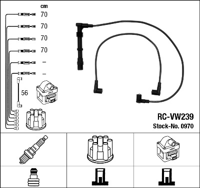 Провода зажигания к-т RC-VW239 0970