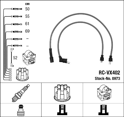 Провода зажигания к-т RC-VX402 0973