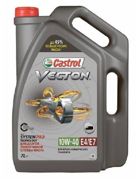 Моторное масло Castrol Vecton 10W-40 E4E7 7л 15BA42