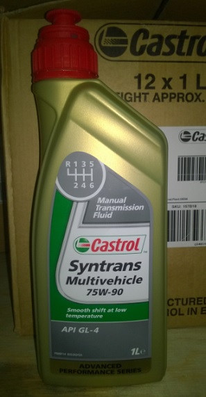 Замена на 15D816 Трансмиссионное масло Castrol Syntrans Multivehicle 75W-90 1л 154FA3