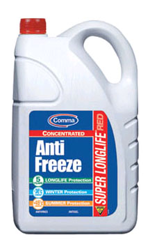 Антифриз красный 5л COMMA концентрат SUPER LONGLIFE RED CONCENTRATED ANTIFREEZE SLA5L