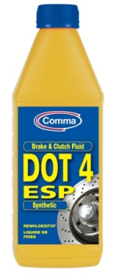 Жидкость тормозная COMMA 1л. BRAKE FLUID DOT 4 ESP BF4ESP1L