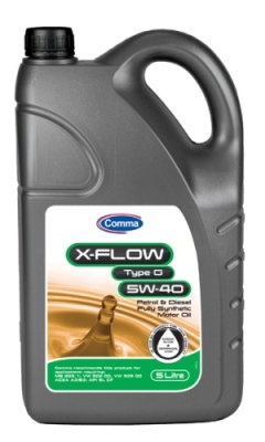 Масло моторное синт COMMA X-FLOW TYPE G 5W40 5л ACEA A3B4, API SLCF, VW 505.00, MB 229.1 XFG5L