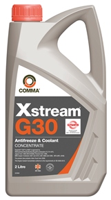 Антифриз красный 2л COMMA концентр XSTREAM G30 CONCENTRATED ANTIFREEZE (VW G12+) XSR2L