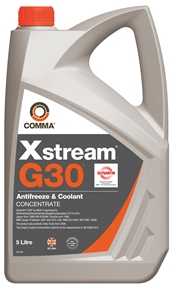 Антифриз красный 5л COMMA концентрат XSTREAM G30 CONCENTRATED ANTIFREEZE XSR5L