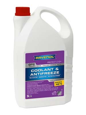 Антифриз готовый к прим. лила RAVENOL OTC Organic Techn.Coolant Premix -40°C 5 л. 141011200501999