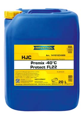 Антифриз готовый к прим. зеленый RAVENOL HJC Hybrid Japanese Coolant Premix -40°C 20 л.