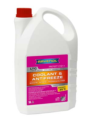 Антифриз готовый к прим. лила RAVENOL LTC Lobrid Technology Coolant Premix -40° C12++ 5 л. 141012600501999