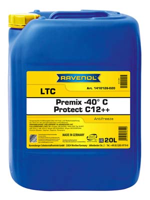 Антифриз готовый к прим. лила RAVENOL LTC Lobrid Technology Coolant Premix -40° C12++ 20 л.