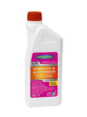 RAVENOL Антифриз LTC Coolant Premix (-40) без силиката G12 1,5 л (лиловый) 141012615001999