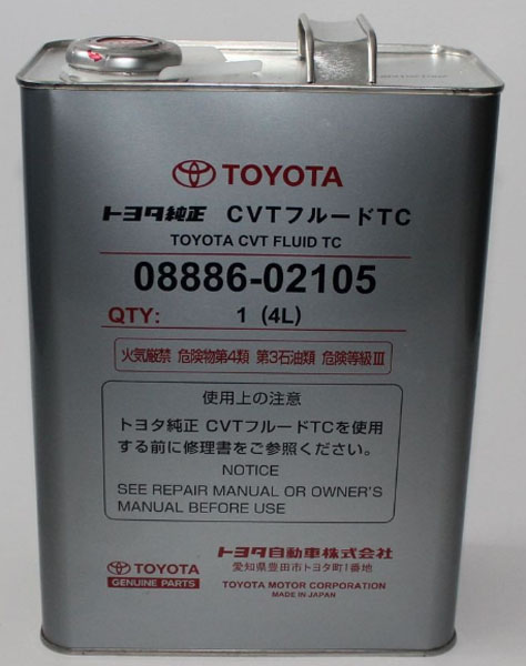 Масло трансмиссионное TOYOTA CVT 4л 08886-02105