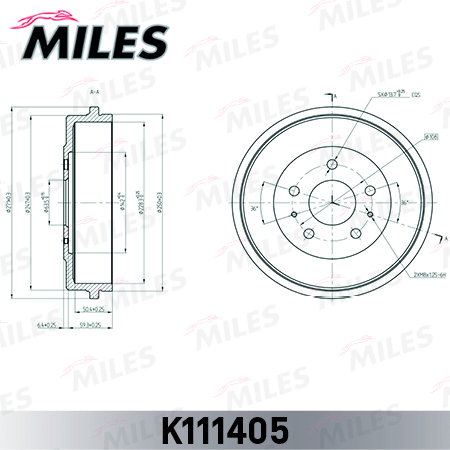 Барабан тормозной FORD FOCUS IIC-MAX (TRW DB4392) K111405