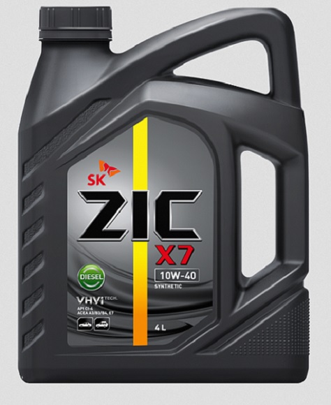 Масло моторное синтетическое ZIC X7 10W-40 Diesel 4л 162607